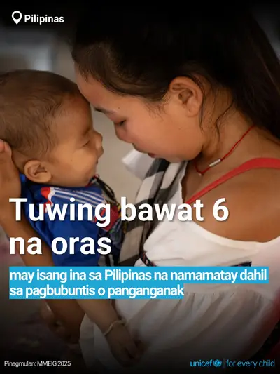 Maternal mortality tile for Philippines, Bold number · Filipino