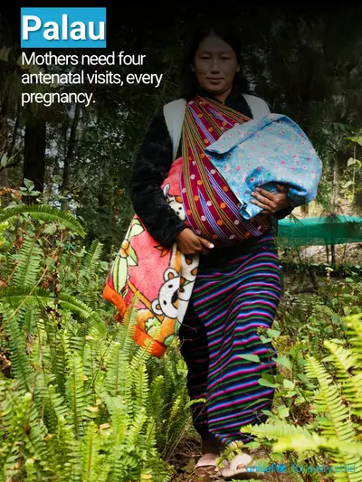Antenatal care tile for Palau, Photo · English