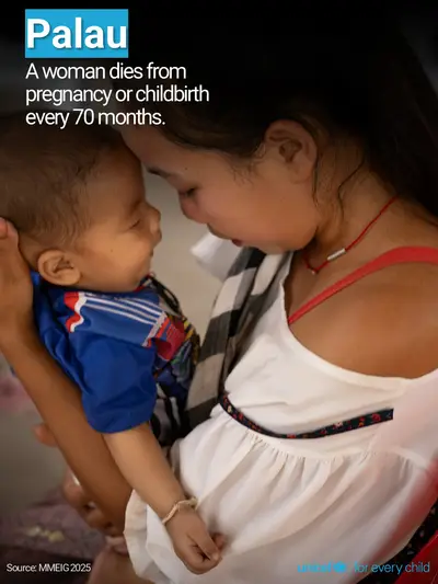 Maternal mortality tile for Palau, Photo · English