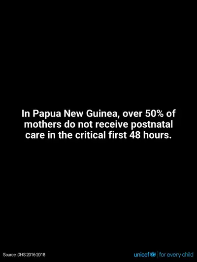 Postnatal care tile for Papua New Guinea, Text only · English