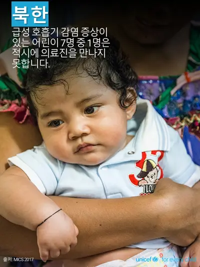 Childhood pneumonia tile for Democratic People's Republic of Korea, Photo · Korean