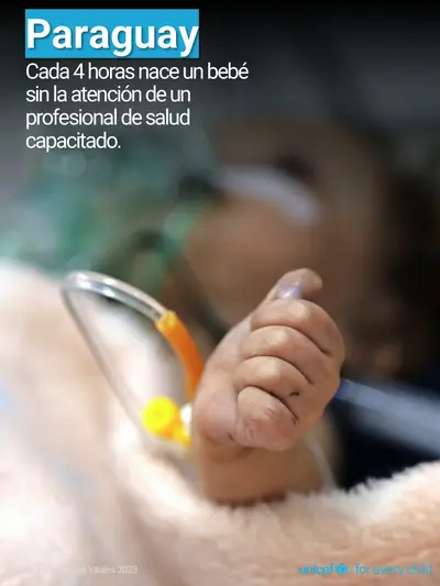 Skilled birth attendance tile for Paraguay, Photo · Spanish