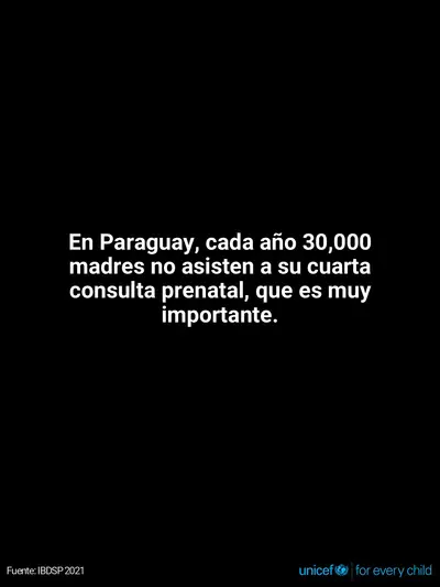 Antenatal care tile for Paraguay, Text only · Spanish
