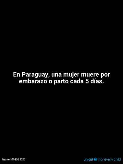Maternal mortality tile for Paraguay, Text only · Spanish