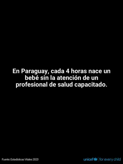 Skilled birth attendance tile for Paraguay, Text only · Spanish