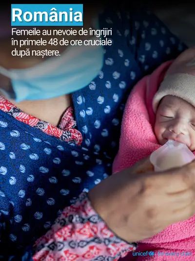 Postnatal care tile for Romania, Photo · Romanian