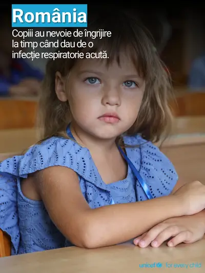 Childhood pneumonia tile for Romania, Photo · Romanian