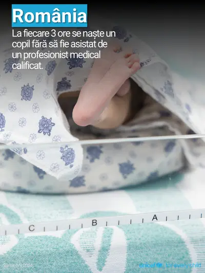 Skilled birth attendance tile for Romania, Photo · Romanian