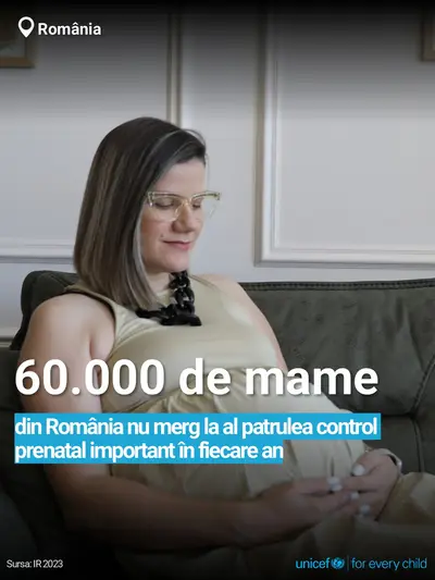 Antenatal care tile for Romania, Bold number · Romanian