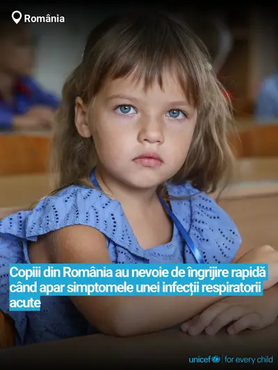 Childhood pneumonia tile for Romania, Bold number · Romanian