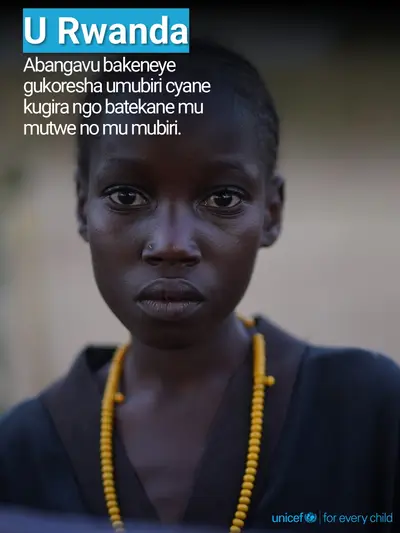 Adolescent physical activity tile for Rwanda, Photo · Kinyarwanda