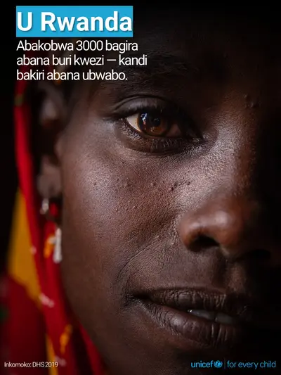 Adolescent motherhood tile for Rwanda, Photo · Kinyarwanda