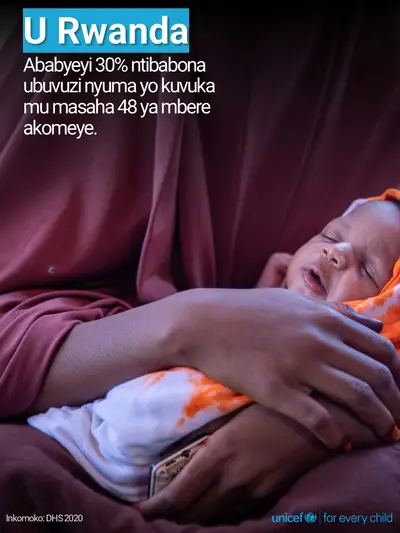 Postnatal care tile for Rwanda, Photo · Kinyarwanda