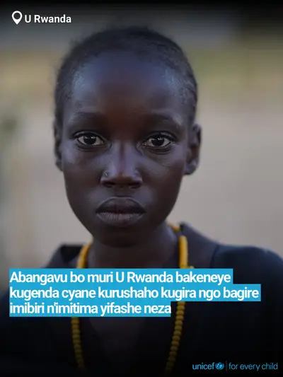 Adolescent physical activity tile for Rwanda, Bold number · Kinyarwanda