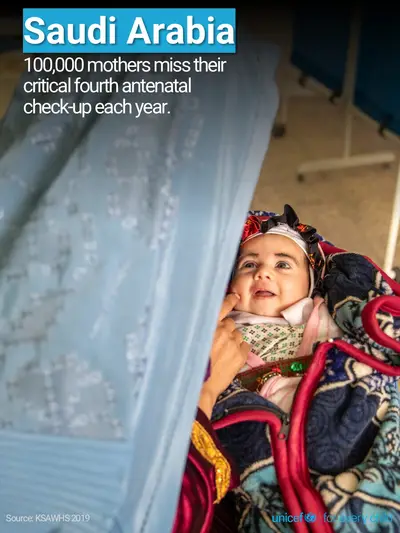 Antenatal care tile for Saudi Arabia, Photo · English