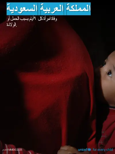 Maternal mortality tile for Saudi Arabia, Photo · Arabic
