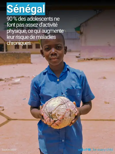 Adolescent physical activity tile for Senegal, Photo · French