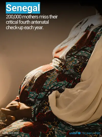 Antenatal care tile for Senegal, Photo · English