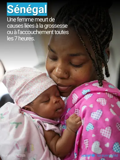 Maternal mortality tile for Senegal, Photo · French