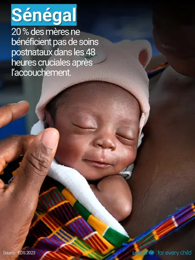 Postnatal care tile for Senegal, Photo · French