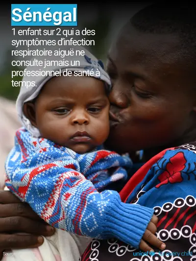 Childhood pneumonia tile for Senegal, Photo · French