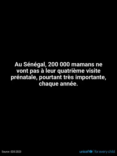 Antenatal care tile for Senegal, Text only · French