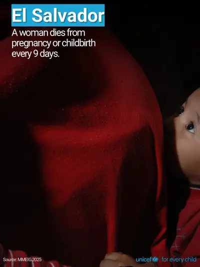 Maternal mortality tile for El Salvador, Photo · English
