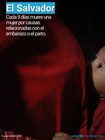 Maternal mortality tile for El Salvador, Photo · Spanish