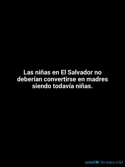 Adolescent motherhood tile for El Salvador, Text only · Spanish
