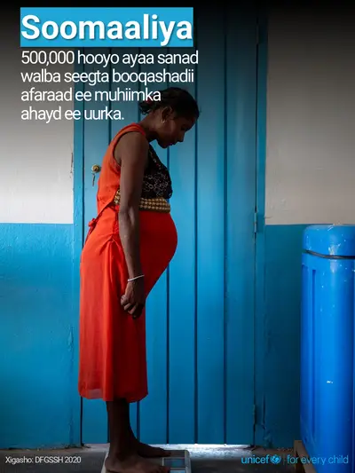 Antenatal care tile for Somalia, Photo · Somali