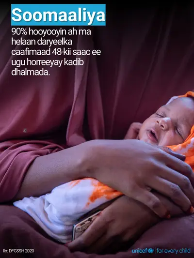 Postnatal care tile for Somalia, Photo · Somali