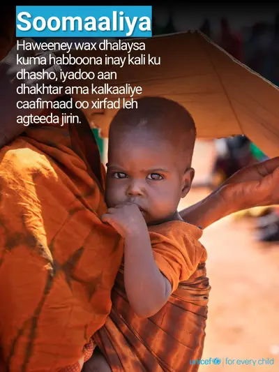 Skilled birth attendance tile for Somalia, Photo · Somali