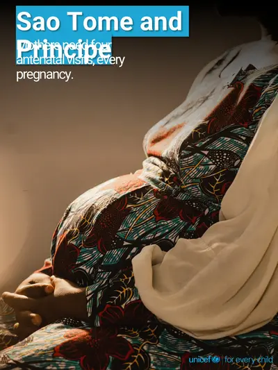 Antenatal care tile for Sao Tome and Principe, Photo · English