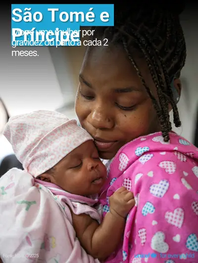 Maternal mortality tile for Sao Tome and Principe, Photo · Portuguese