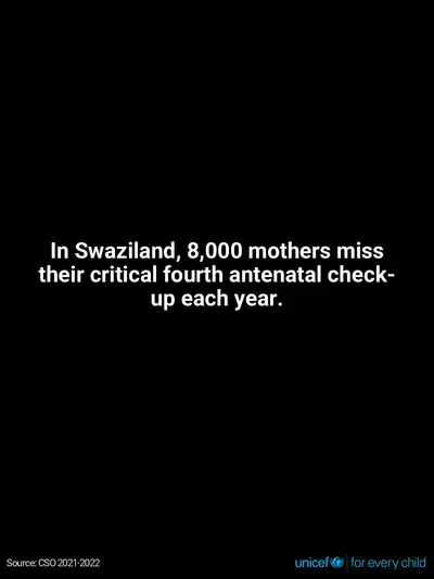 Antenatal care tile for Eswatini, Text only · English