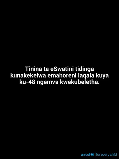 Postnatal care tile for Eswatini, Text only · SiSwati