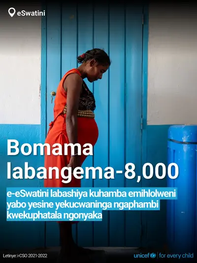 Antenatal care tile for Eswatini, Bold number · SiSwati