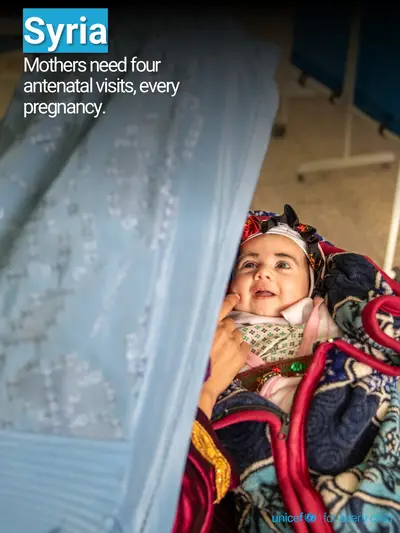 Antenatal care tile for Syrian Arab Republic, Photo · English