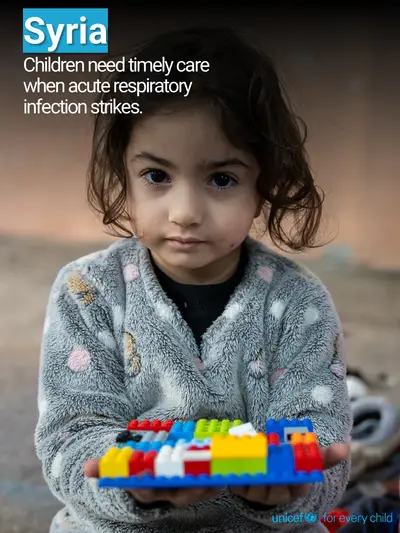 Childhood pneumonia tile for Syrian Arab Republic, Photo · English
