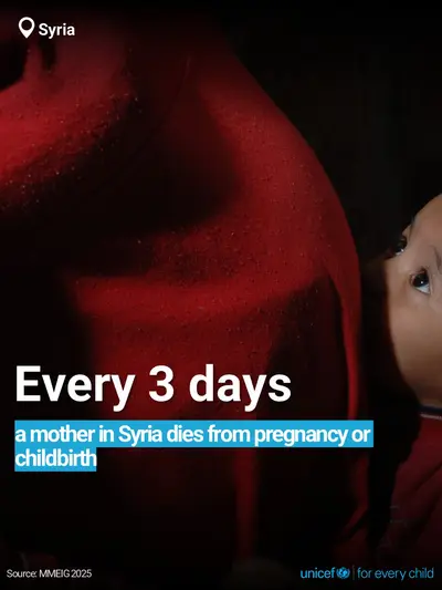 Maternal mortality tile for Syrian Arab Republic, Bold number · English