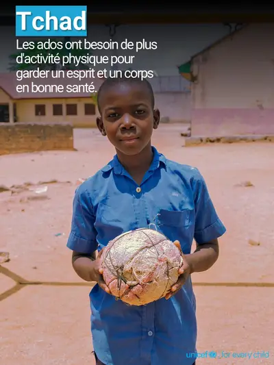 Adolescent physical activity tile for Chad, Photo · French