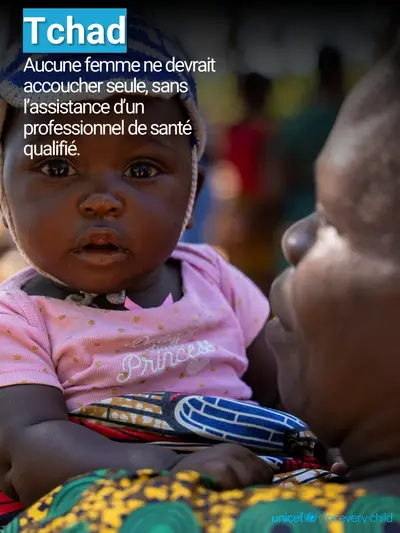 Skilled birth attendance tile for Chad, Photo · French