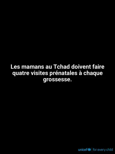Antenatal care tile for Chad, Text only · French
