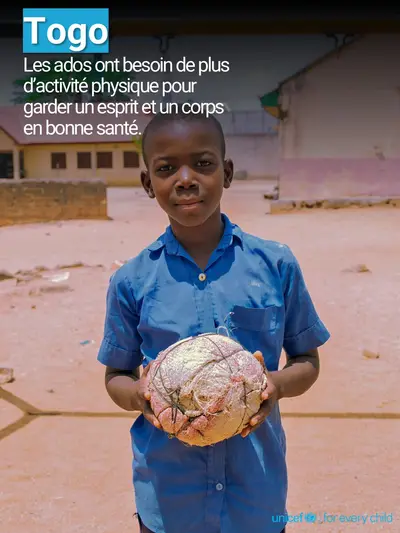 Adolescent physical activity tile for Togo, Photo · French
