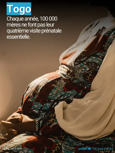 Antenatal care tile for Togo, Photo · French