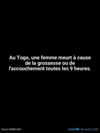 Maternal mortality tile for Togo, Text only · French