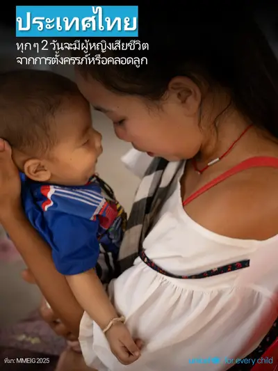Maternal mortality tile for Thailand, Photo · Thai