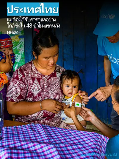 Postnatal care tile for Thailand, Photo · Thai