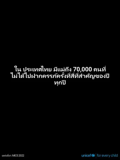 Antenatal care tile for Thailand, Text only · Thai