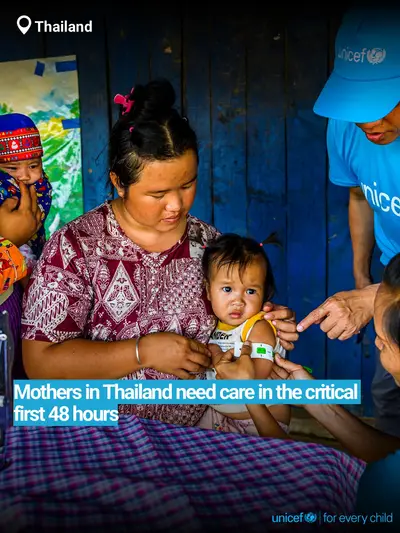Postnatal care tile for Thailand, Bold number · English